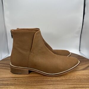 Free People Century Flat Boots Ankle Bootie Brown Leather Boho Women's 37 US 6.5